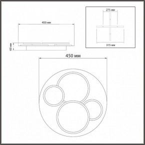 Потолочная люстра Sonex Pine 7734/60L в Советском - sovetskiy.mebel24.online | фото 9