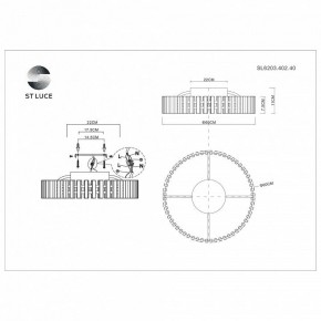Потолочная люстра ST-Luce Estense SL6203.402.40 в Советском - sovetskiy.mebel24.online | фото 4