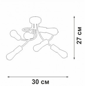 Потолочная люстра Vitaluce V3928 V3928-1/6PL в Советском - sovetskiy.mebel24.online | фото 4