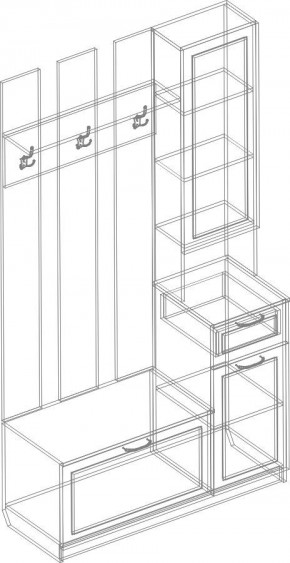 Прихожая Александрия (модульная) в Советском - sovetskiy.mebel24.online | фото 5