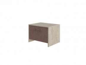 PROxSON Тумба Varna (ЛДСП+ткань Бунратти/Tesla Брауни) 51x40 в Советском - sovetskiy.mebel24.online | фото