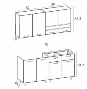 РИО-2 ЛДСП Кухонный гарнитур 1,6 м в Советском - sovetskiy.mebel24.online | фото 7