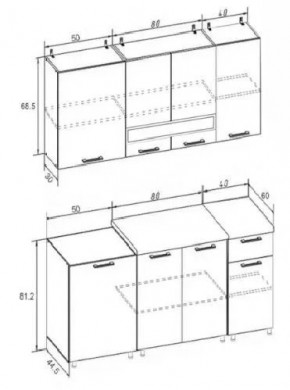 РИО-2 ЛДСП Кухонный гарнитур 1,7 м в Советском - sovetskiy.mebel24.online | фото 7