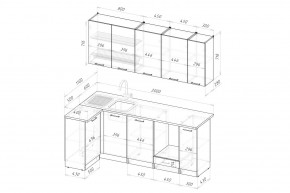 ШЕЛЛИ Кухонный гарнитур Прайм 400 (1100*2000 мм) в Советском - sovetskiy.mebel24.online | фото 2