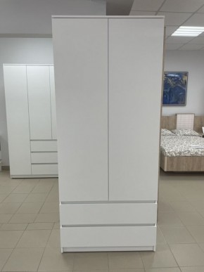 Шкаф 2-ств. с 2 ящиками "Бьянко" в Советском - sovetskiy.mebel24.online | фото 3