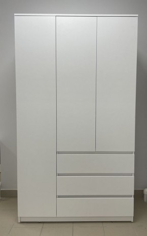 Шкаф 3-ств. с 3 ящиками "Бьянко" в Советском - sovetskiy.mebel24.online | фото 3
