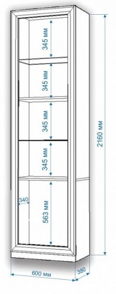 Шкаф для белья Нобиле ВтВ-ФГД-ФГК в Советском - sovetskiy.mebel24.online | фото 3