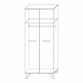 Шкаф для одежды 800 Вега Скандинавия в Советском - sovetskiy.mebel24.online | фото 7