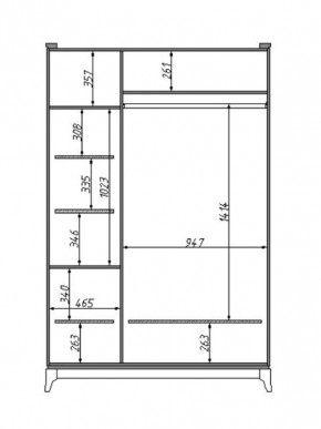 Шкаф для одежды Сабрина (ММ-302-01/03) с зеркалом в Советском - sovetskiy.mebel24.online | фото