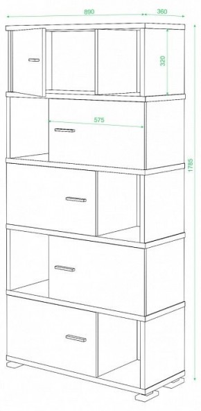 Шкаф комбинированный Домино СБ-30/5 в Советском - sovetskiy.mebel24.online | фото 3