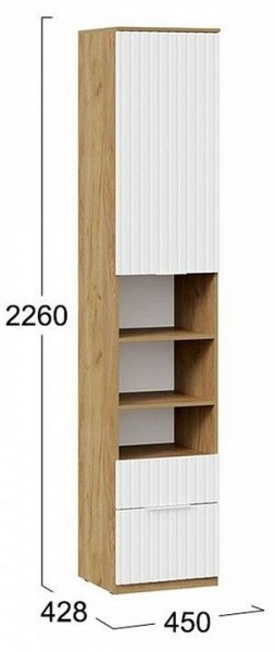 Шкаф комбинированный Хилтон Исп. 2 в Советском - sovetskiy.mebel24.online | фото 8