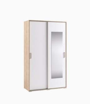 Шкаф-купе Бланка Дуб сонома/Белый в Советском - sovetskiy.mebel24.online | фото 1