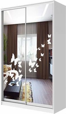 Шкаф-купе ХИТ 24-4-15-66 БАБОЧКИ в Советском - sovetskiy.mebel24.online | фото