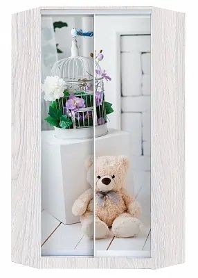 Шкаф-купе ХИТ-У-L-24-64-77 МИШКА В ИНТЕРЬЕРЕ в Советском - sovetskiy.mebel24.online | фото