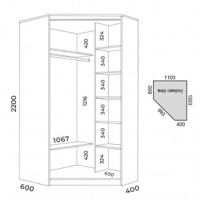 Шкаф-купе ХИТ-У-R-22-64-15 в Советском - sovetskiy.mebel24.online | фото 4