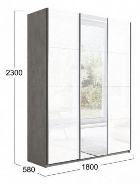 Шкаф-купе Траст СШК 2.180.60-15.13.15 в Советском - sovetskiy.mebel24.online | фото 3