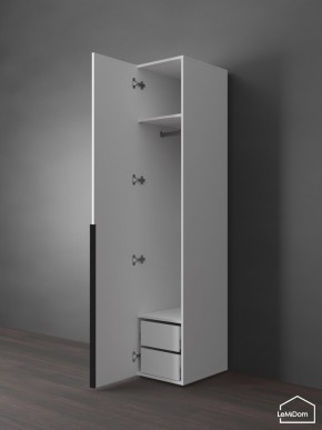 Шкаф Linnea MHR-1-3 2050х400х510 (Белый-М 11.1.1) в Советском - sovetskiy.mebel24.online | фото 5