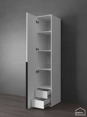 Шкаф Linnea MHR-1-3 2050х400х510 (Белый-М 11.1.2) в Советском - sovetskiy.mebel24.online | фото 6