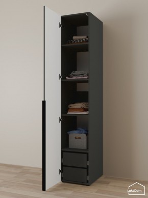 Шкаф Linnea MHR-1-4 2050х400х510 (Графит-М 11.1.25) в Советском - sovetskiy.mebel24.online | фото 5