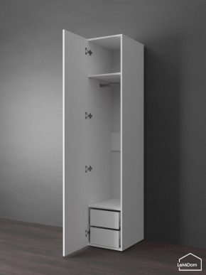 Шкаф Linnea MHR-1PO-3 2050х400х510 (Белый-М 11.1.1) в Советском - sovetskiy.mebel24.online | фото 4