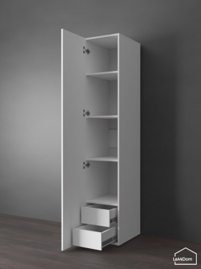 Шкаф Linnea MHR-1PO-4 2050х400х510 (Белый-М 11.1.1) в Советском - sovetskiy.mebel24.online | фото 4