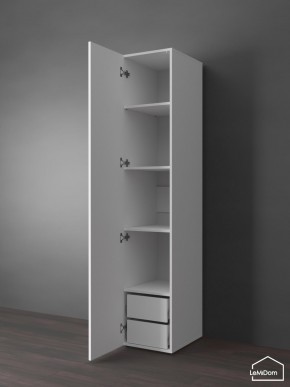 Шкаф Linnea MHR-1PO-4 2050х400х510 (Белый-М 11.1.1) в Советском - sovetskiy.mebel24.online | фото 5