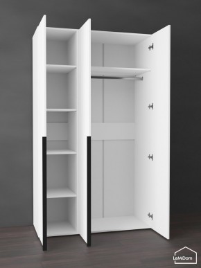 Шкаф Linnea MHR-3-1 2050х1200х510 (Белый-М 11.1.2) в Советском - sovetskiy.mebel24.online | фото 4