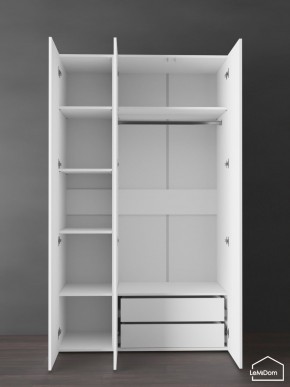 Шкаф Linnea MHR-3PO-2 2050х1200х510 (Белый-М 11.1.2) в Советском - sovetskiy.mebel24.online | фото 6