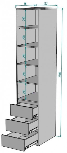 Шкаф Мальта H161 в Советском - sovetskiy.mebel24.online | фото 2
