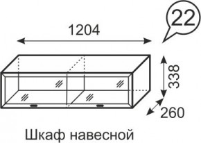 Шкаф навесной Венеция 22 бодега в Советском - sovetskiy.mebel24.online | фото 1