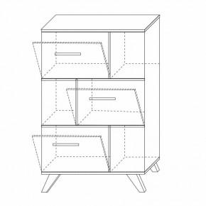 Шкаф низкий с нишами Вега Скандинавия в Советском - sovetskiy.mebel24.online | фото 8