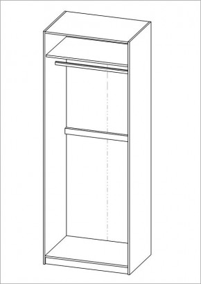 Шкаф ПЕГАС двухдверный, цвет белый в Советском - sovetskiy.mebel24.online | фото 3