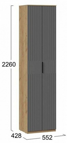 Шкаф платяной Хилтон Исп. 2 в Советском - sovetskiy.mebel24.online | фото 6