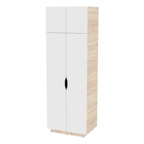 Шкаф "Аврора (H37)" (ДСС-Белый) в Советском - sovetskiy.mebel24.online | фото