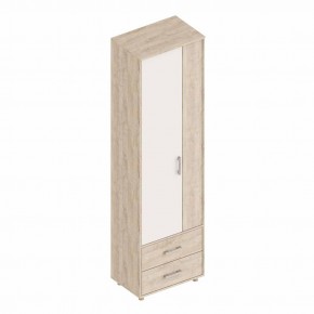 ГРАФ Шкаф 2-х створчатый с 2 ящиками (перламутр) в Советском - sovetskiy.mebel24.online | фото