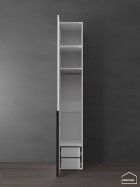 Шкаф с антресолью Linnea MHR-1A-3 2450х400х510 (Белый-М 11.1.1) в Советском - sovetskiy.mebel24.online | фото 5
