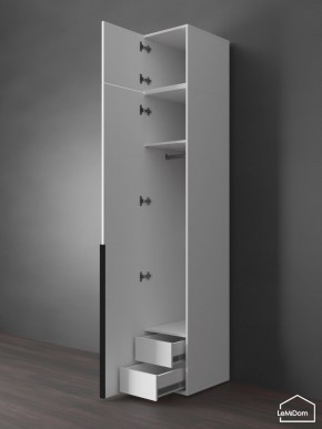 Шкаф с антресолью Linnea MHR-1A-3 2450х400х510 (Белый-М 11.1.2) в Советском - sovetskiy.mebel24.online | фото 6