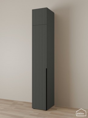 Шкаф с антресолью Linnea MHR-1A-4 2450х400х510 (Графит-М 11.1.25) в Советском - sovetskiy.mebel24.online | фото 1