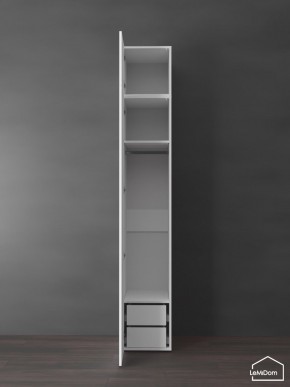 Шкаф с антресолью Linnea MHR-1POA-3 2450х400х510 (Белый-М 11.1.1) в Советском - sovetskiy.mebel24.online | фото 5