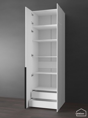 Шкаф с антресолью Linnea MHR-2A-4 2450х800х510 (Белый-М 11.1.1) в Советском - sovetskiy.mebel24.online | фото 5