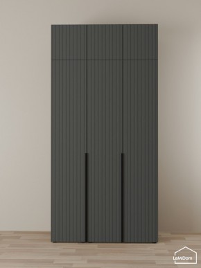 Шкаф с антресолью Linnea MHR-3A-2 2450х1200х510 (Графит-М 11.1.25) в Советском - sovetskiy.mebel24.online | фото