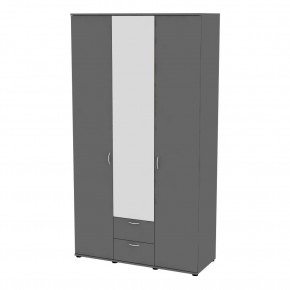 Шкаф с зеркалом Ольга H54_M (Графит) в Советском - sovetskiy.mebel24.online | фото