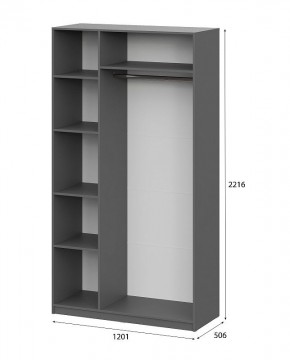 Шкаф ШК-5 (1200) Графит серый в Советском - sovetskiy.mebel24.online | фото 5