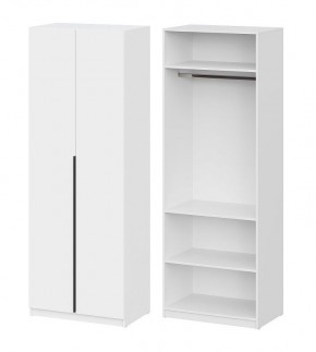 Шкаф ШК-5 + 2 полки (800) Белый текстурный в Советском - sovetskiy.mebel24.online | фото