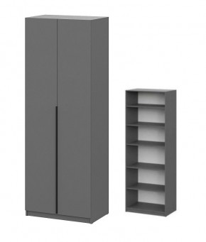 Шкаф ШК-5 + 4 полки (800) Графит в Советском - sovetskiy.mebel24.online | фото 1