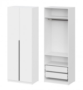 Шкаф ШК-5 + 2 полки + ящики (800) Белый текстурный в Советском - sovetskiy.mebel24.online | фото