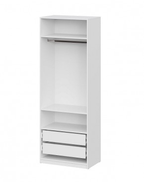 Шкаф ШК-5 + 2 полки + ящики (800) Белый текстурный в Советском - sovetskiy.mebel24.online | фото 3