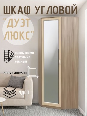 Шкаф угловой Дуэт Люкс с зеркалом в Советском - sovetskiy.mebel24.online | фото 3