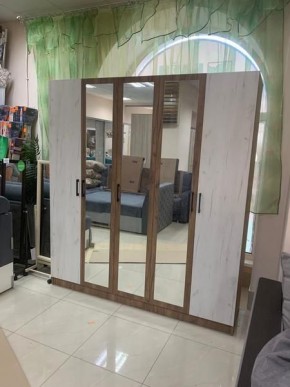 Шкаф Вегас 2000 Дуб крафт табачный/Дуб крафт белый в Советском - sovetskiy.mebel24.online | фото 3