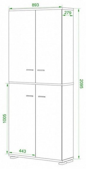 Шкаф-витрина Домино ПУ-30-3-ФС в Советском - sovetskiy.mebel24.online | фото 2